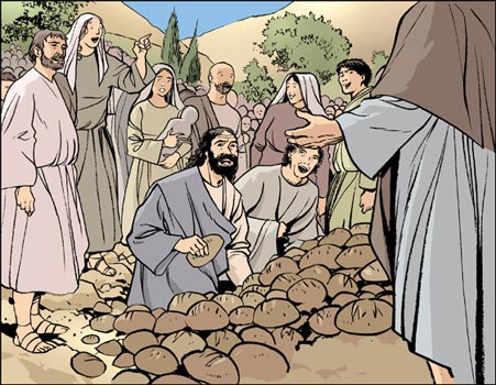 Jésus-Christ multiplication des pains Jésus-Christ multiplication des pains